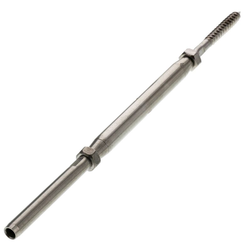 1/4" x 3-1/4" S.S., Lag x Hand Swage Turnbuckle for 3/16" Cable#Size_3/16"