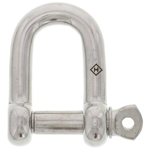 3/16" Stainless Steel Screw Pin D Shackle#Size_3/16"