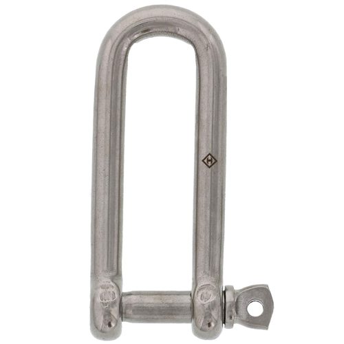 3/16" Stainless Steel Screw Pin Long D Shackle#Size_3/16"