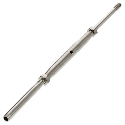 1/4" x 3-1/4" S.S., Left Hand Threaded x Hand Swage Turnbuckle for 3/16" Cable#Size_3/16"