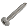 3/16" x 1-1/2" Stainless Steel Pan Head Wood Screw#Size_3/16" x 1-1/2"