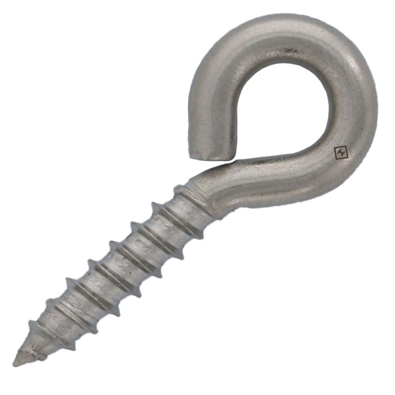 3/16" x 1.187" Stainless Steel Lag Eye Bolt#Size_3/16" x 1"