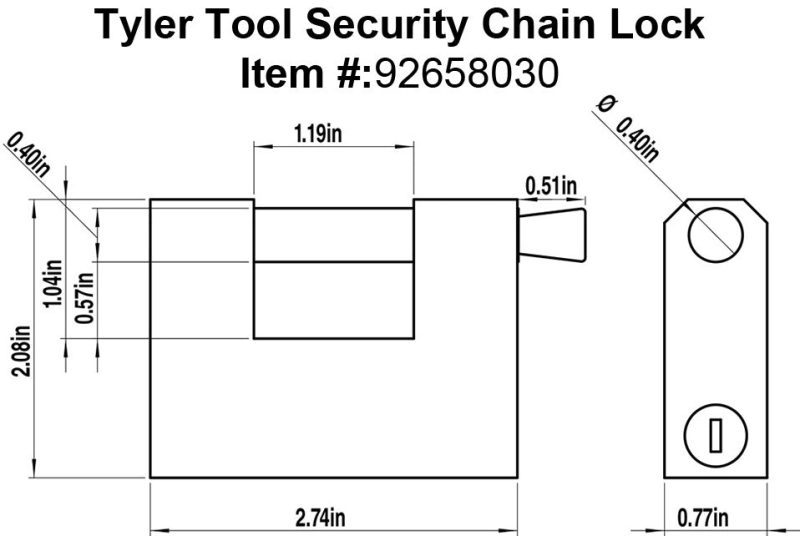 tyler tool security chain lock specification