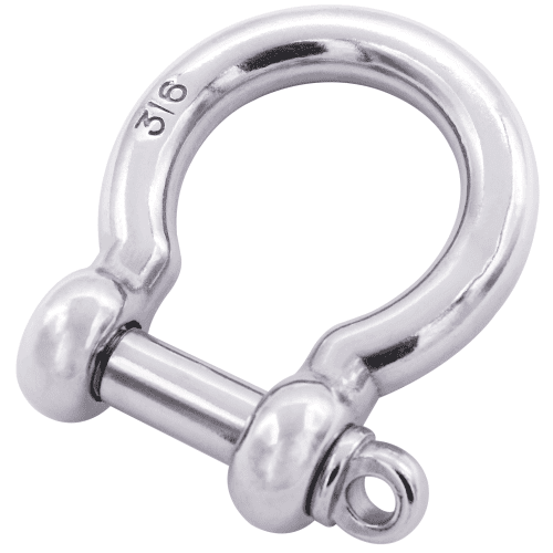 Type 316 Stainless Steel Screw Pin Bow Shackle